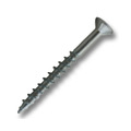 Csh Wood Screw, #8, 1-1/4 in, Zinc Plated Stainless Steel Flat Head Square Drive, 9000 PK 0.FSC08114ZN17